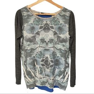 Contrast back blouse
